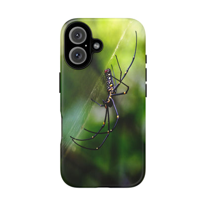 Creepy Spider Photoprint Tough Case for Phone, Durable Phone Protection, Nature Enthusiast Gift, Artistic Soul Accessory, Conversation