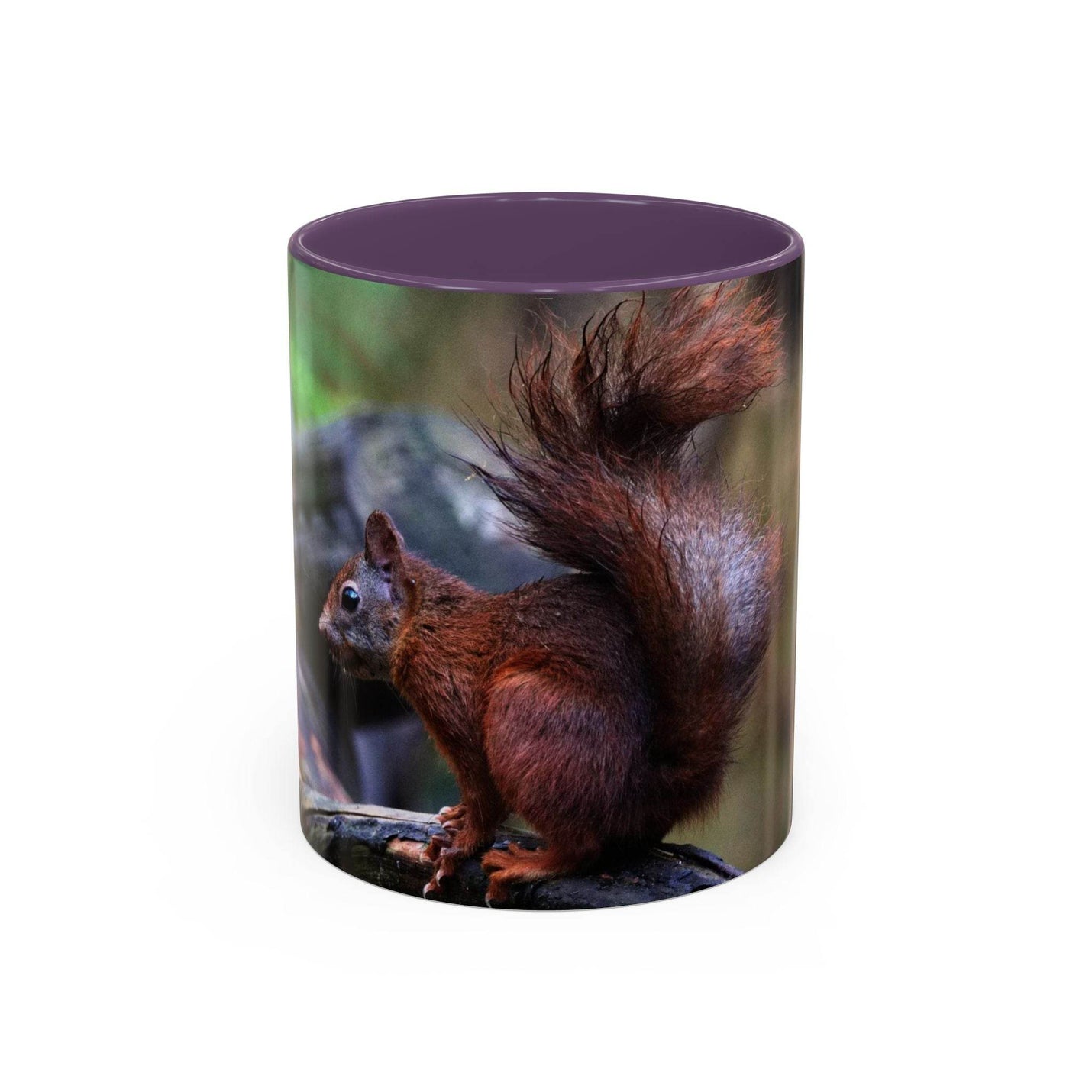 Squirrel Coffee Mug, Cute Animal Mug, Gift for Nature Lovers, Rustic - A Pretty Print