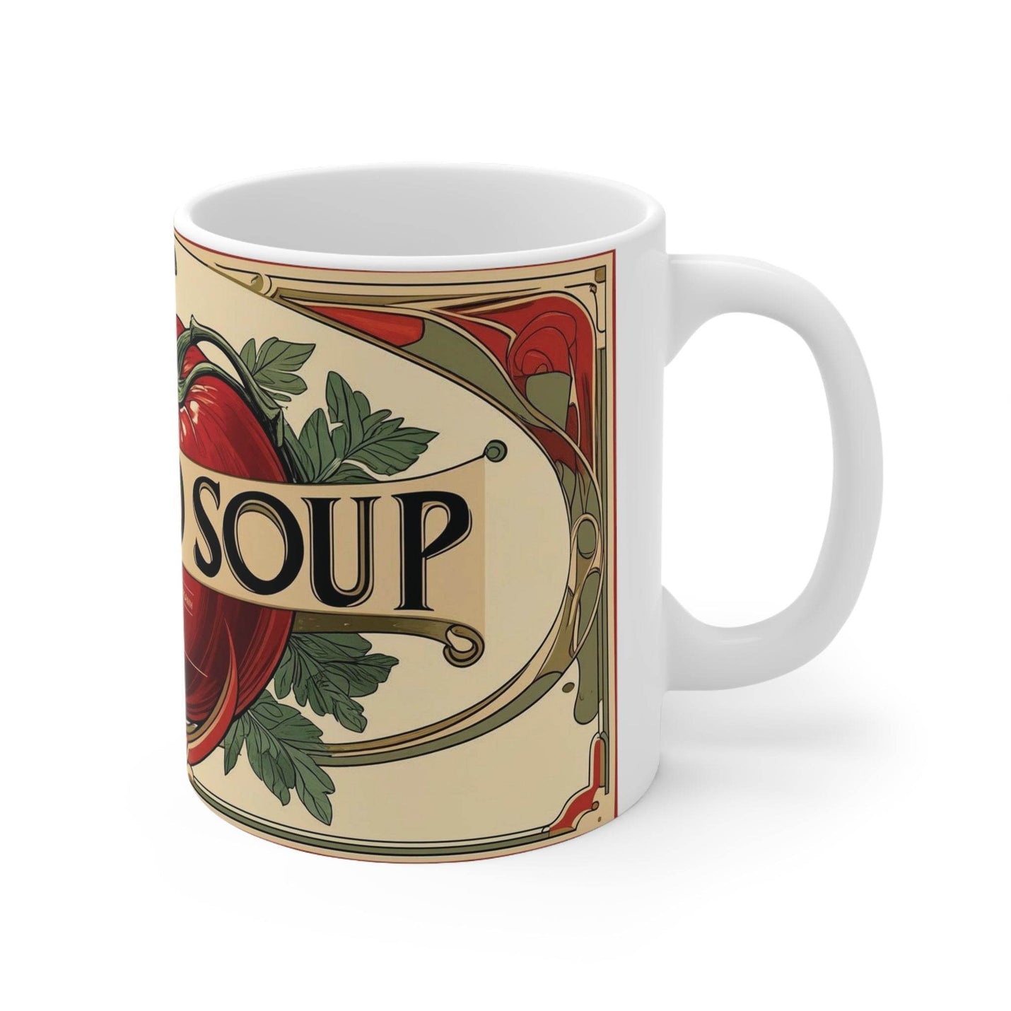 Premium 325ml Becher mit Suppenmotiv, ein ideales Geschenk für Erwachsene, die den Winter und gemütliche Wohnatmosphäre lieben.