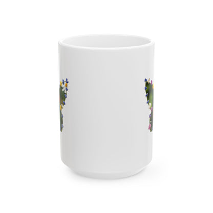 Butterfly Floral Ceramic Coffee Mug — 11oz & 15oz