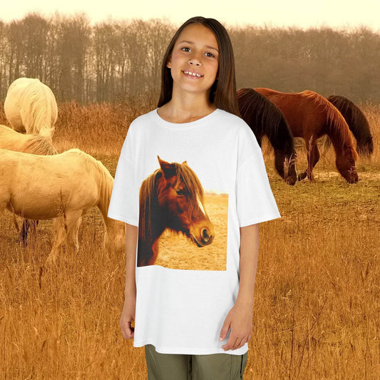 Kids Tee for Horse Loving Child - A Pretty Print