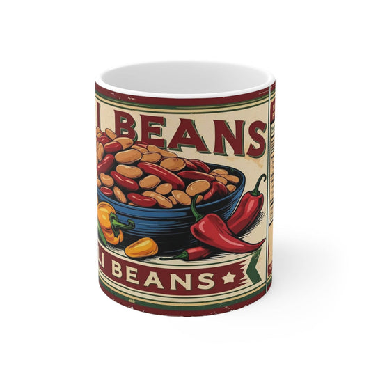 Mug Can of Chili Beans Ceramic Coffee Cup - A Pretty Print