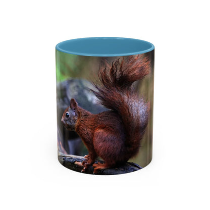 Eichhörnchen Kaffeetasse, Süße Tiertasse, Geschenk für Naturliebhaber, Rustikal