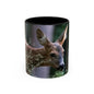 Tasse mit Hirsch-Print im Natur-Stil