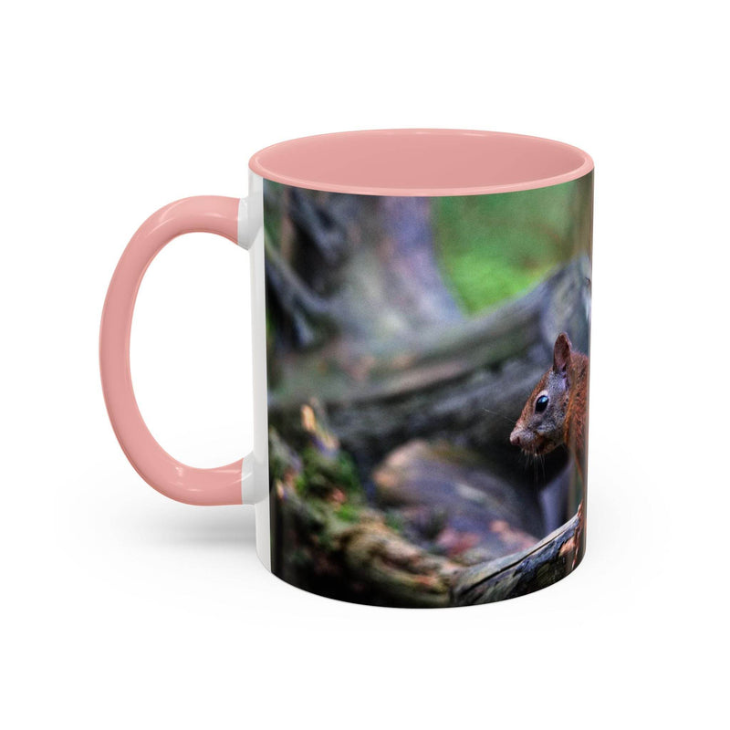 Squirrel Coffee Mug, Cute Animal Mug, Gift for Nature Lovers, Rustic - A Pretty Print