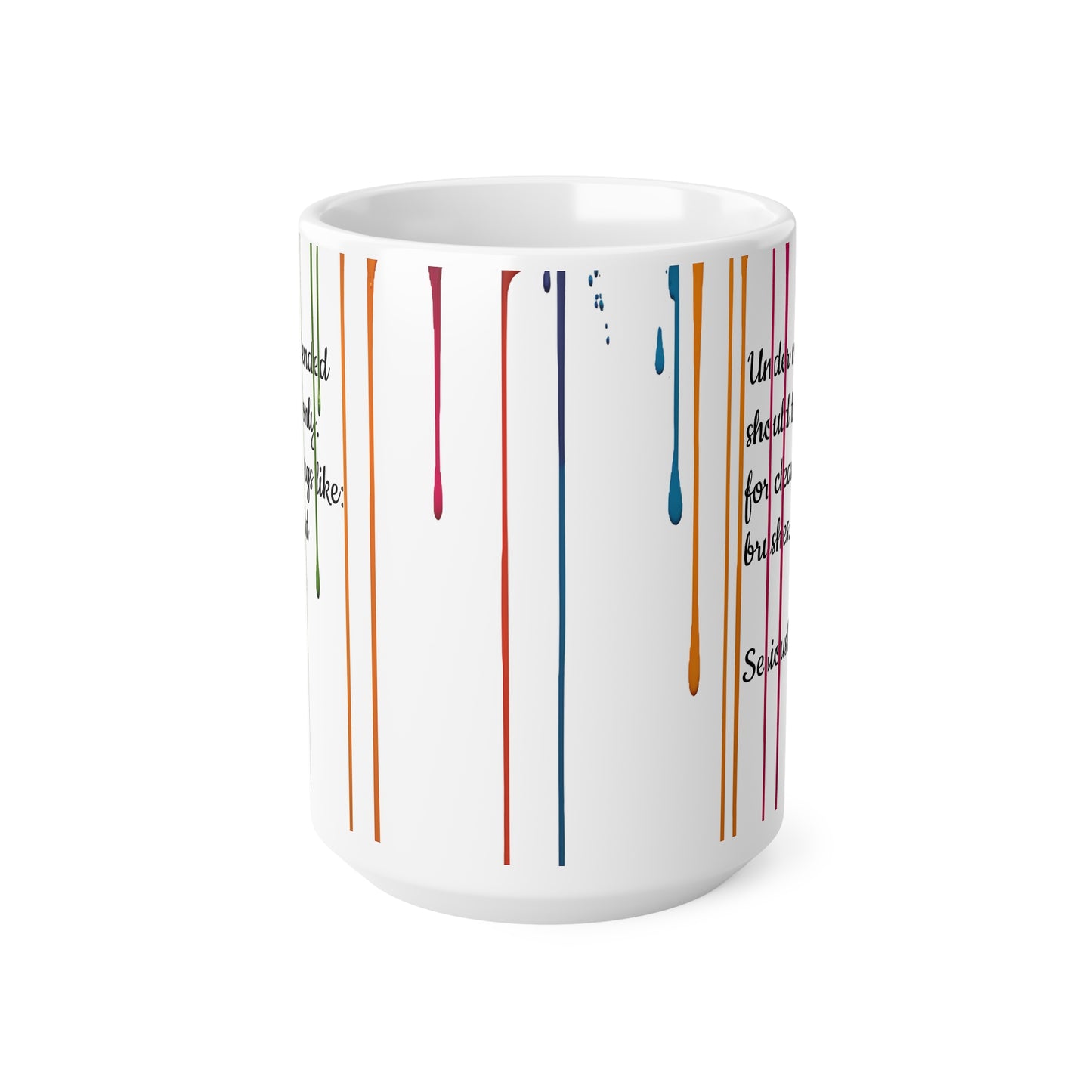 Paint Drips Mug, Ceramic Coffee Cup
