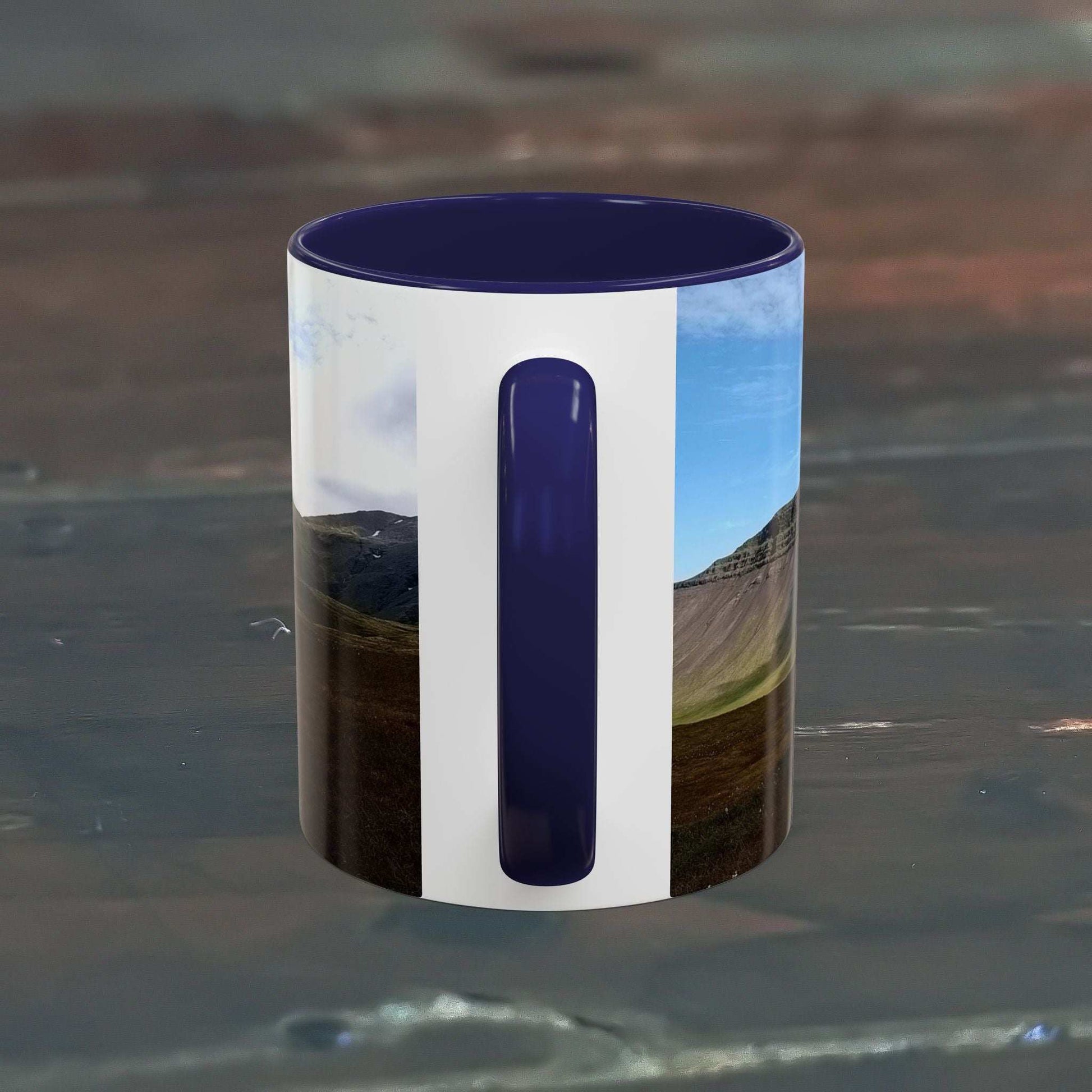 11oz Coffee Mug with Iceland Scenery Design