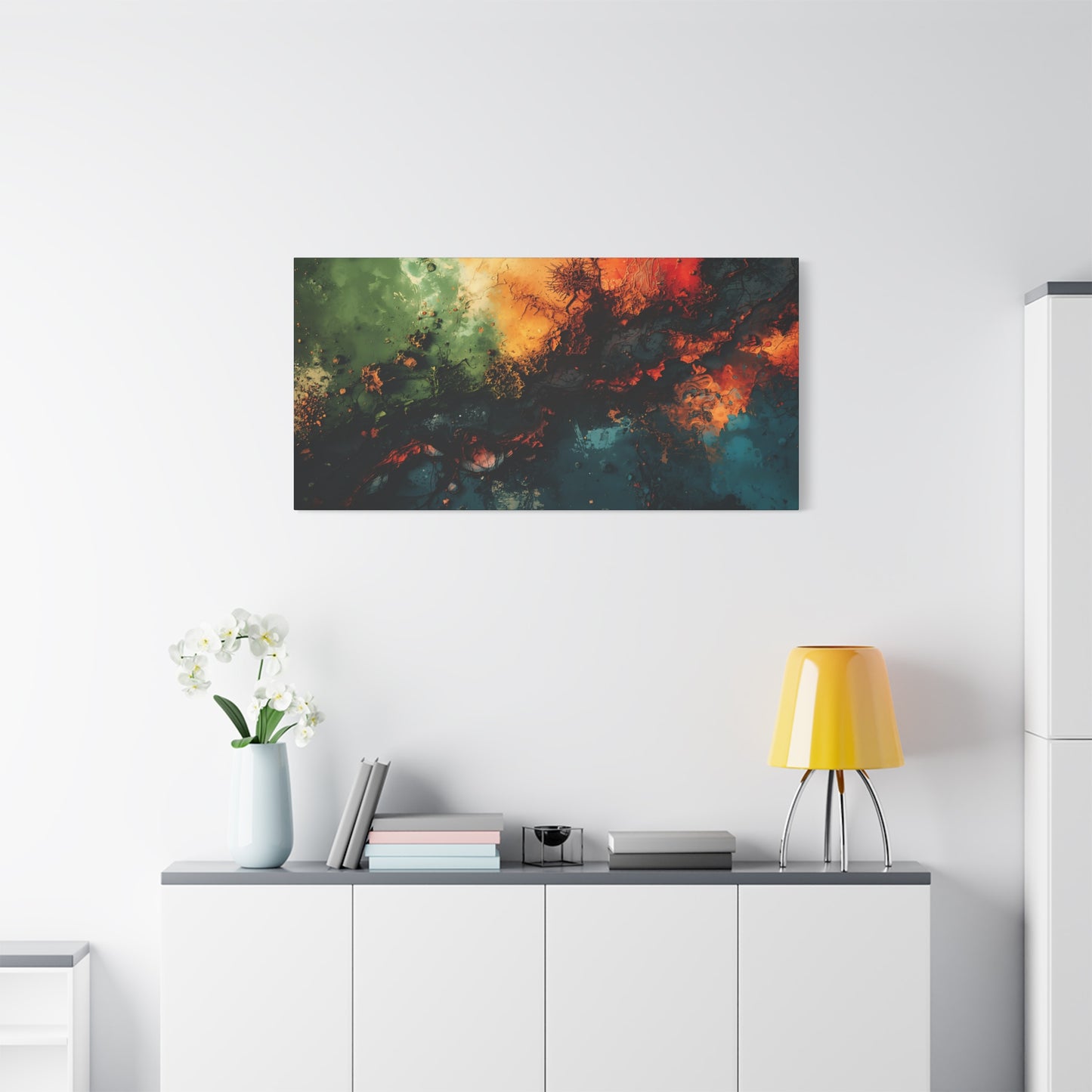 Abstract Nebula Matte Canvas Print — Stretched 1.25" Wall Art