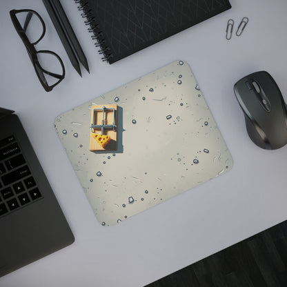 Mouse Pad Rectangle, Mouse Trap Design, Gaming Desk Accessory, Office Decor, Desk Organizer, Computer Mouse Mat