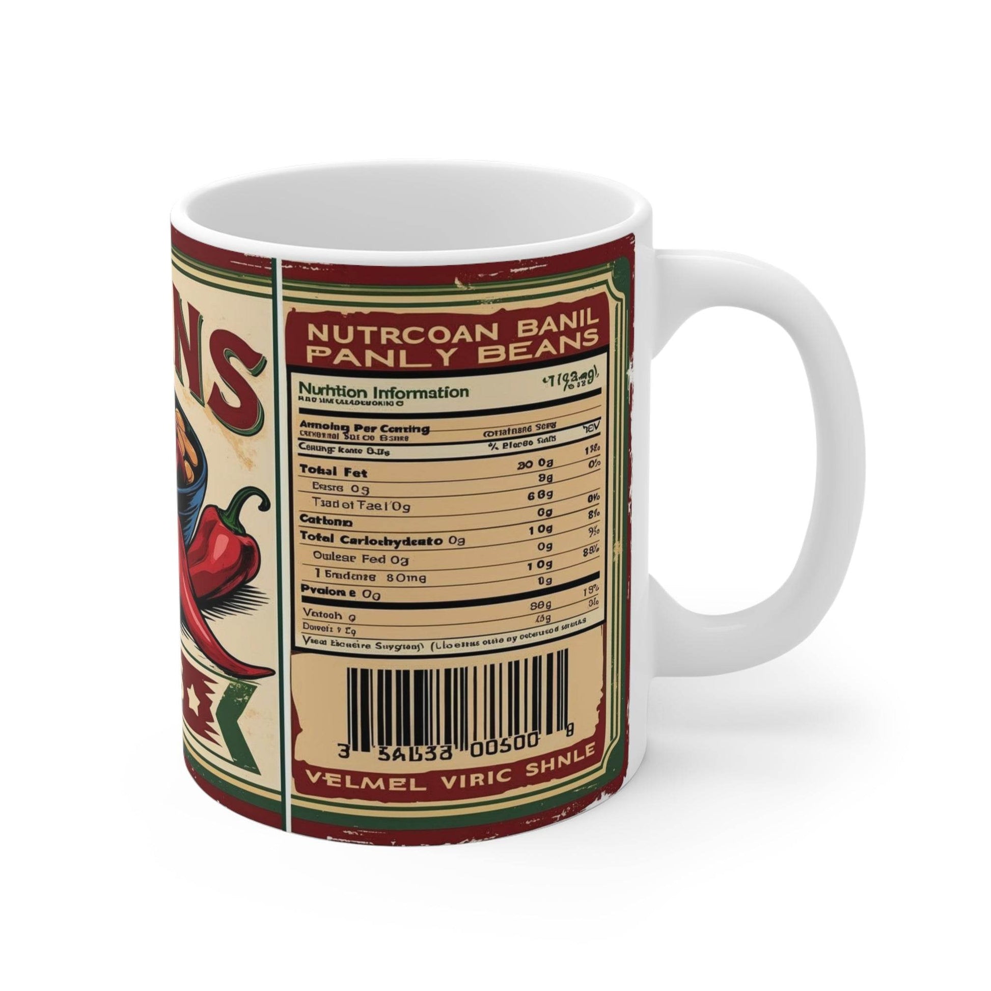 Mug Can of Chili Beans Ceramic Coffee Cup - A Pretty Print
