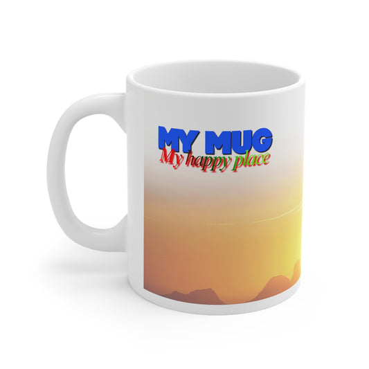 My Mug "My Happy Place" Ceramic Coffee Mug — Midnight Sun Scenic