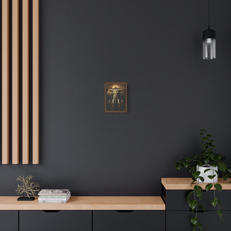 Globally inspired 9″ x 12″ | 22.86 cm x 30.48 cm ancient symbol wall art on 1.25″ | 3.18 cm deep matte canvas.