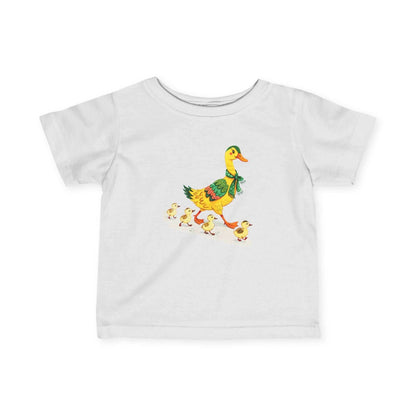 Infant Tee - Mother Duck with Little Ducks Design - A Pretty Print