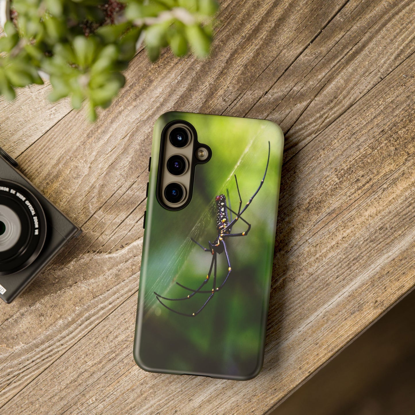 Creepy Spider Photoprint Tough Case for Phone, Durable Phone Protection, Nature Enthusiast Gift, Artistic Soul Accessory, Conversation