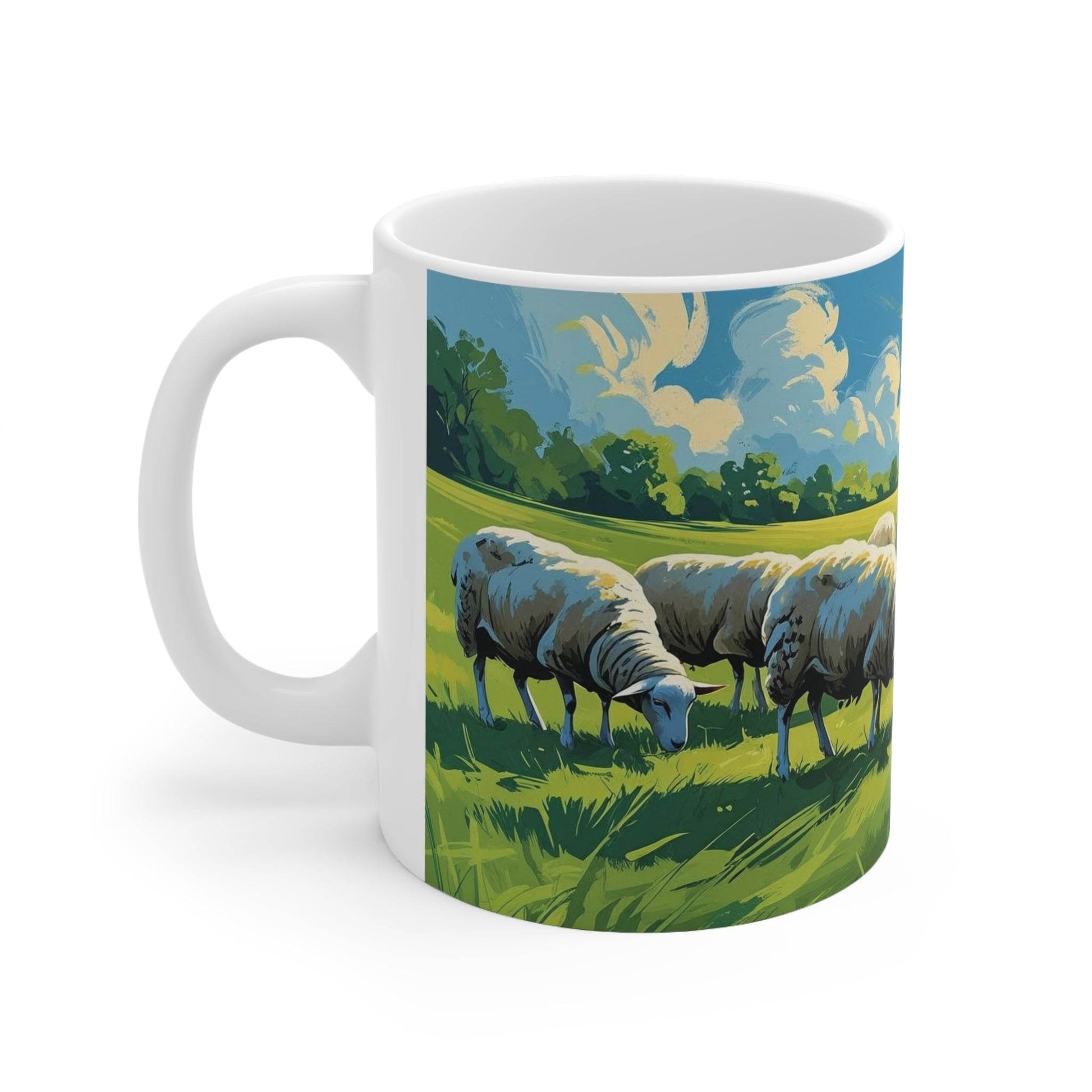Mug - Grazing Sheep Coffee Cup - A Pretty Print