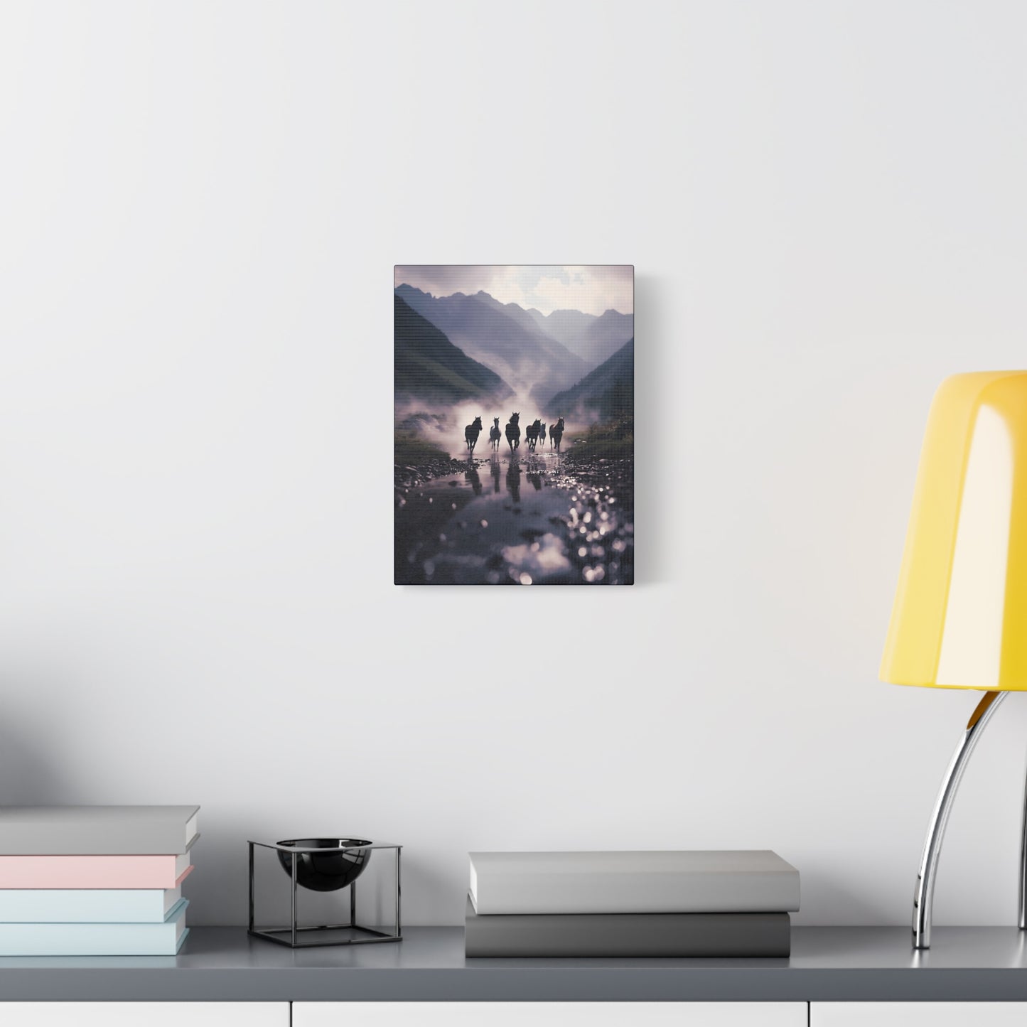 Wild Horse Sunrise Matte Canvas Print — Stretched Wall Art