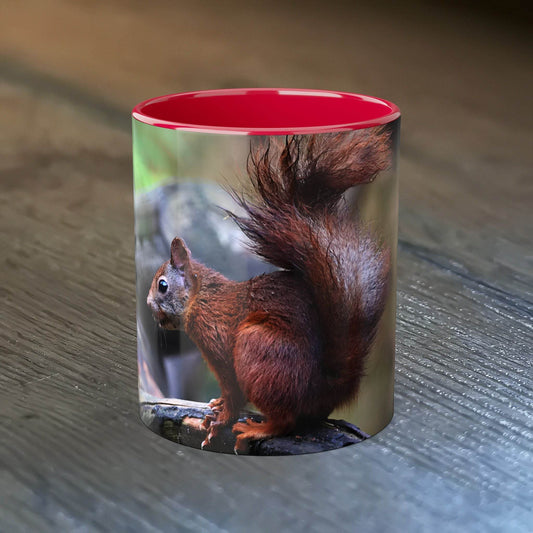 Adorable Squirrel Ceramic Mug - Nature Lover Gift - A Pretty Print