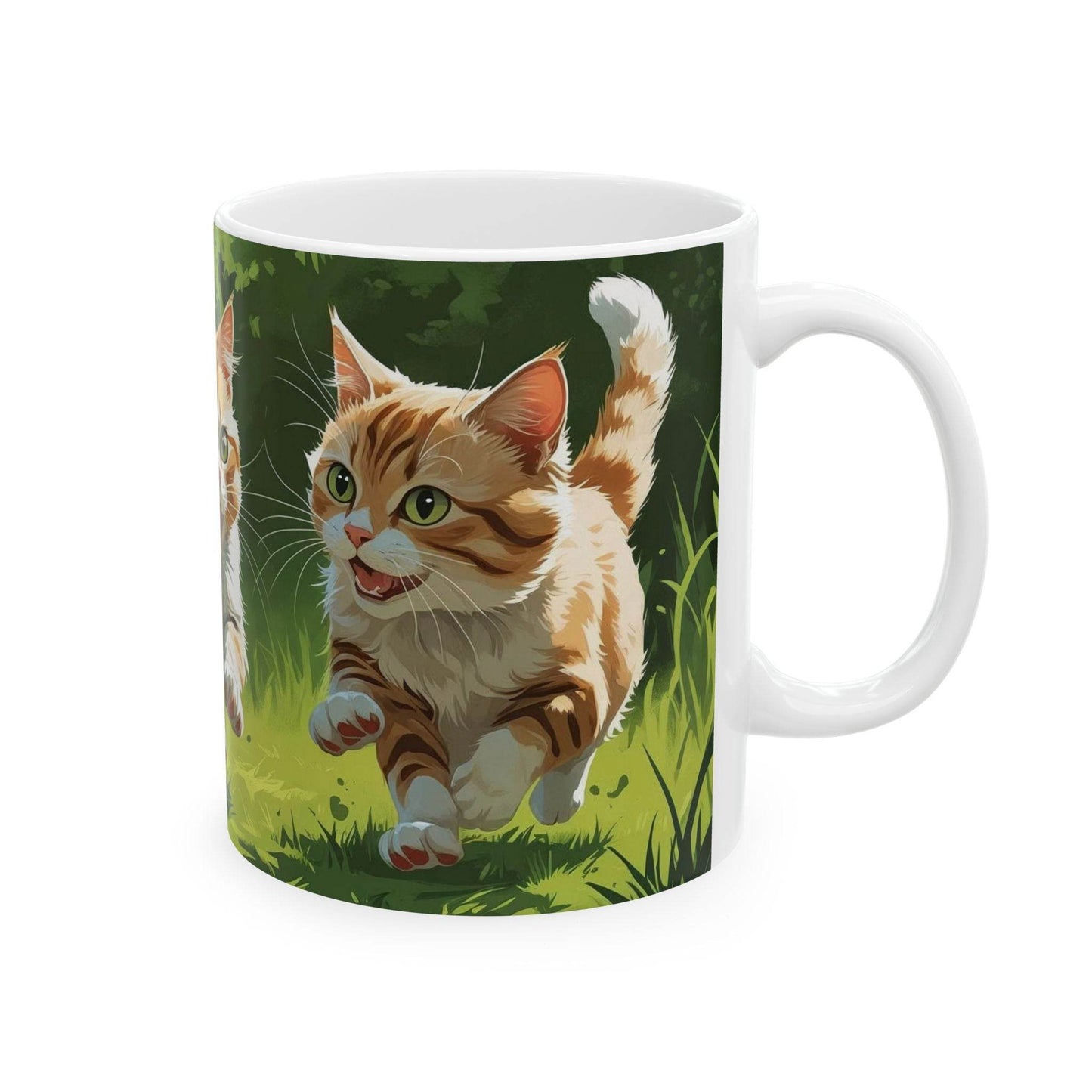 Running Cats Mug - A Pretty Print