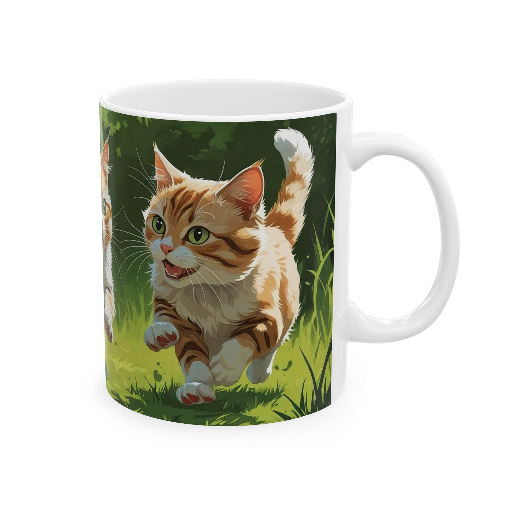 Running Cats Mug - A Pretty Print