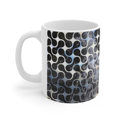 Geometric Swirl Ceramic Coffee Mug