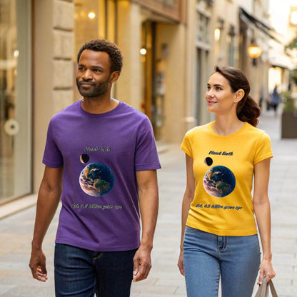 Eco-friendly Planet Earth Graphic T-Shirt for nature lovers.