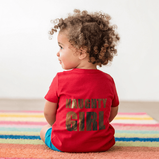 Infant Tee, Horse Photo, Cute Girl, Naughty Girl, Baby Shirt, Animal Lover Gift - A Pretty Print