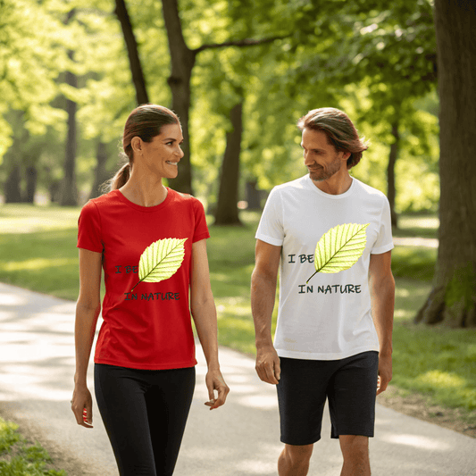 Nature-Inspired 'I Be-Leaf In Nature' Tee - Unisex Short Sleeve Shirt, Eco-Friendly Fashion, Gift for Nature Lovers, Inspirational Apparel - A Pretty Print