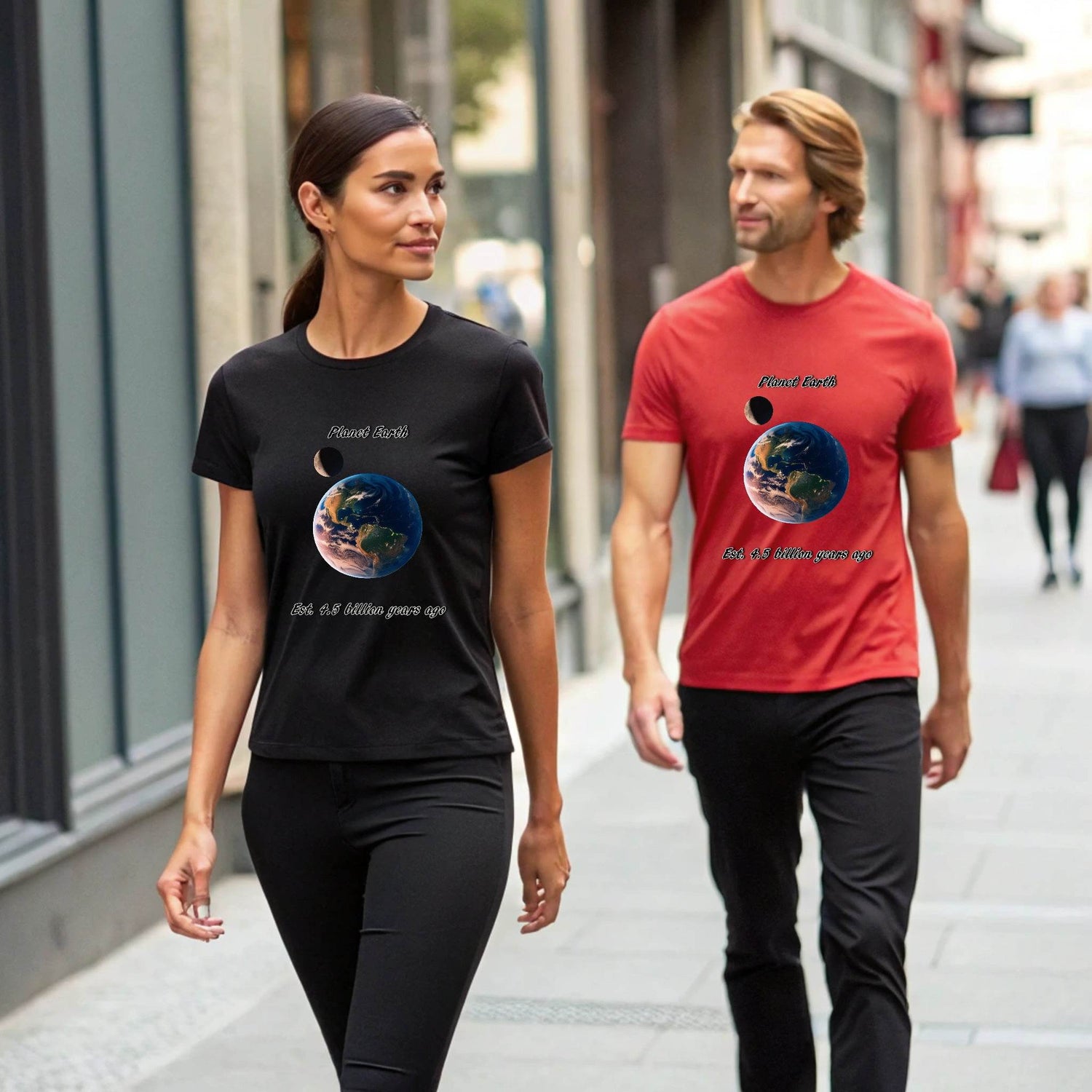 Planet Earth Graphic T-Shirt, Eco-Friendly Tee for Nature Lovers, Earth Day - A Pretty Print