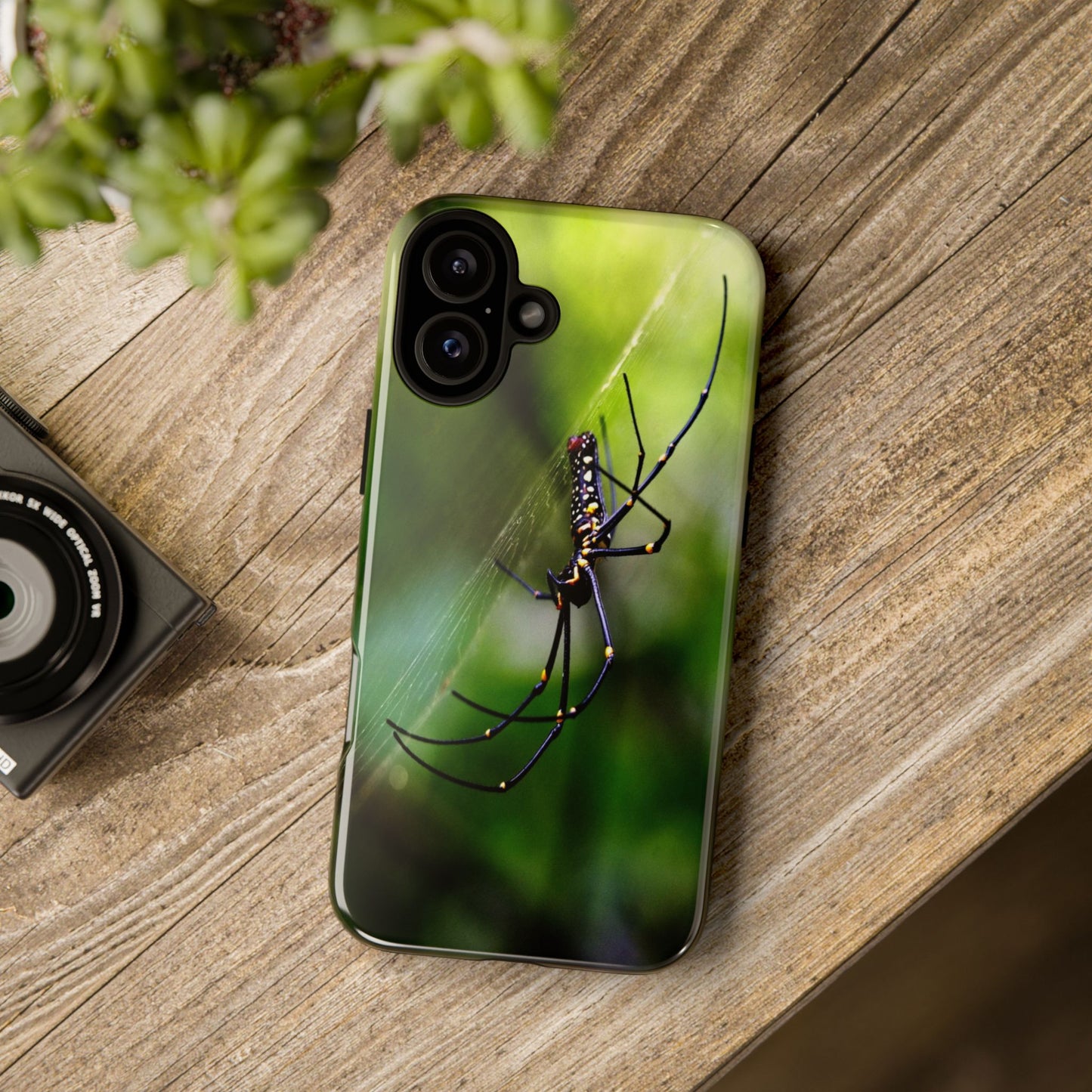 Creepy Spider Photoprint Tough Case for Phone, Durable Phone Protection, Nature Enthusiast Gift, Artistic Soul Accessory, Conversation