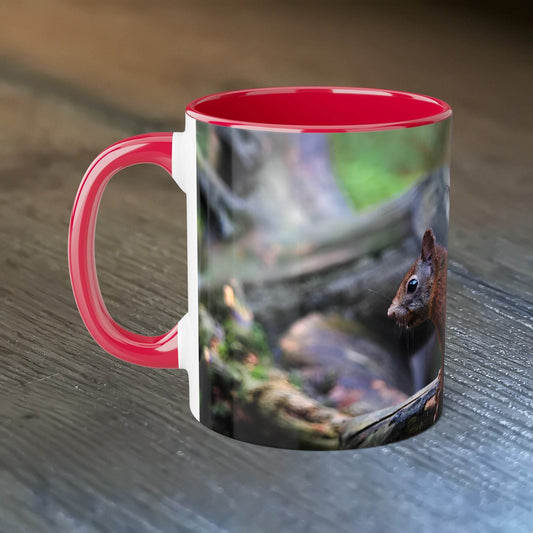 Adorable Squirrel Ceramic Mug - Nature Lover Gift - A Pretty Print