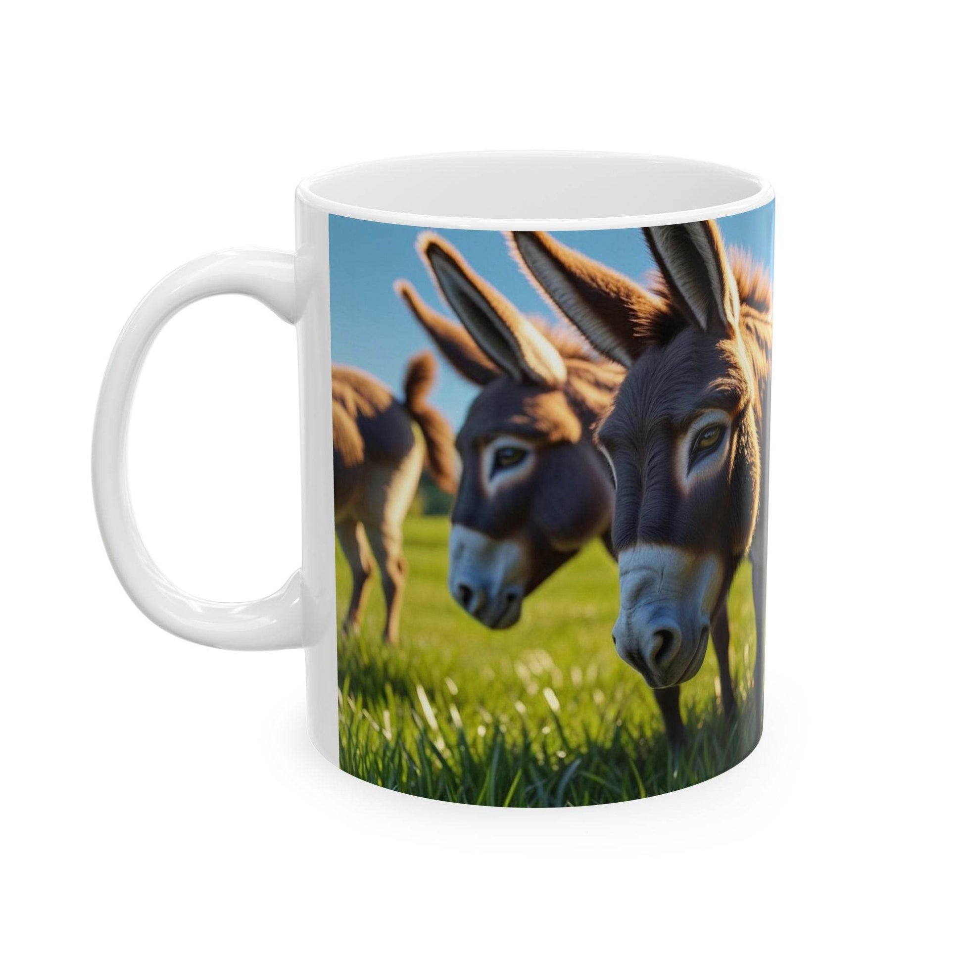 Mug with cute donkeys - Coffee Mug - A Pretty Print