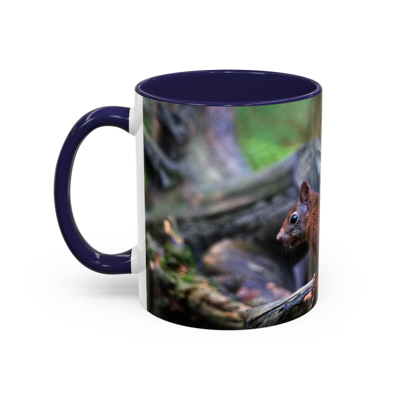 Squirrel Coffee Mug, Cute Animal Mug, Gift for Nature Lovers, Rustic - A Pretty Print