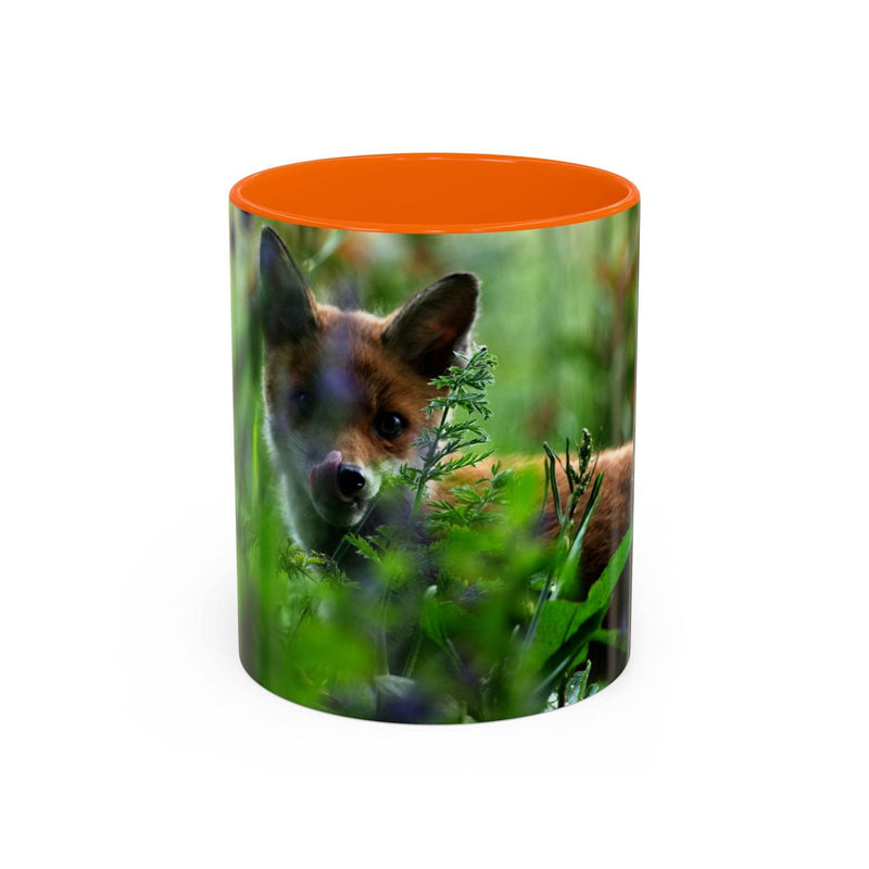 Fox-Inspired Accent Coffee Mug, Nature Lover Gift, Animal Mug, Wildlife Decor, - A Pretty Print