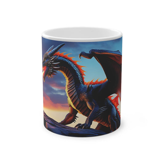 Fantasy Dragon Magic Mug - Enchanting Coffee Cup, Ideal for Gifts, Collectibles, and Home Decor - A Pretty Print