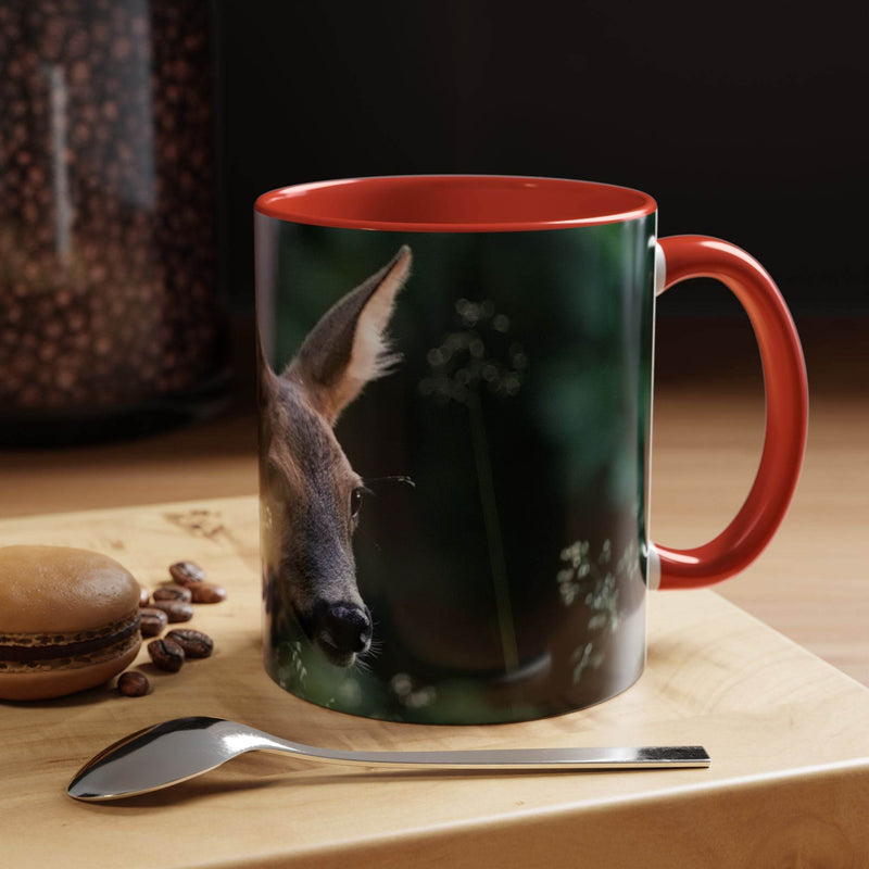 Nature-Inspired Deer Ceramic Mug - A Pretty Print