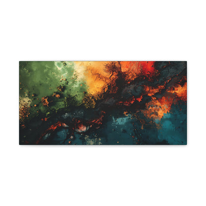 Abstract Nebula Matte Canvas Print — Stretched 1.25" Wall Art