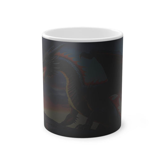 Fantasy Dragon Magic Mug - Enchanting Coffee Cup, Ideal for Gifts, Collectibles, and Home Decor - A Pretty Print