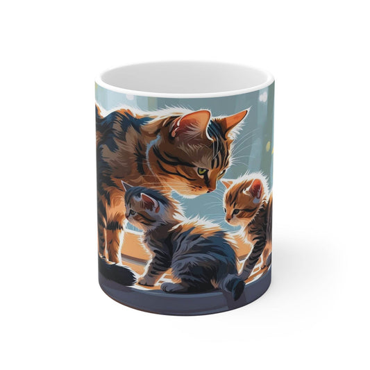 Mug - Cozy Cat Family Mug - A Pretty Print
