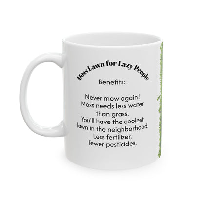 Moss Lawn for Lazy People Mug | Funny Gardening Coffee Cup