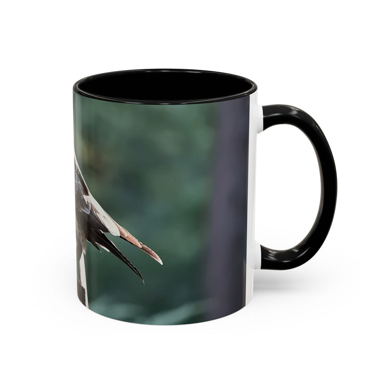 Premium Wildlife Kaffeebecher 325ml mit schwarzer Innenseite und Henkel.