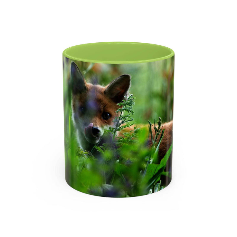Fox-Inspired Accent Coffee Mug, Nature Lover Gift, Animal Mug, Wildlife Decor, - A Pretty Print