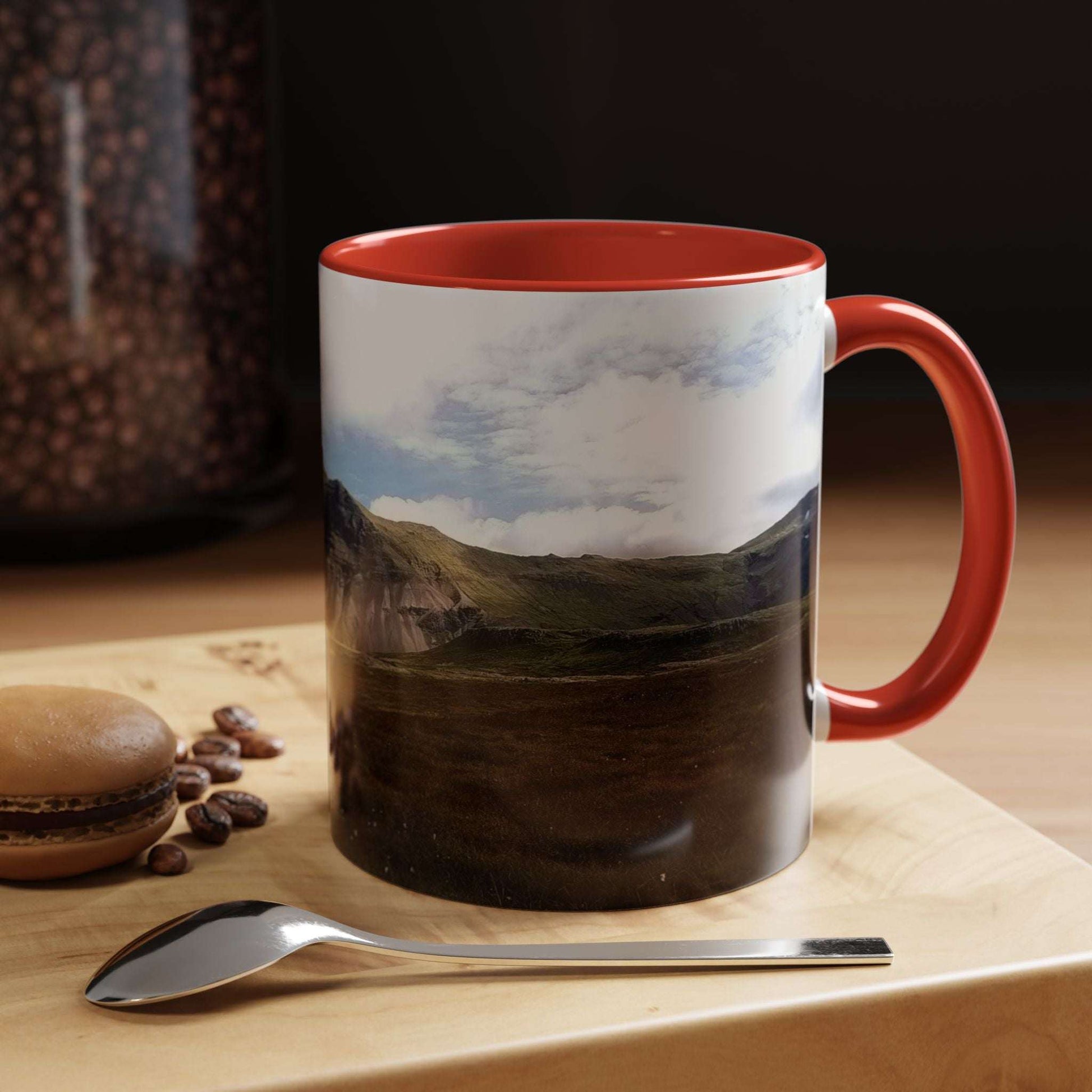 Coffee Mug featuring Iceland Scenery, 11oz, ceramic, perfect for hot beverages, stylish kitchenware.