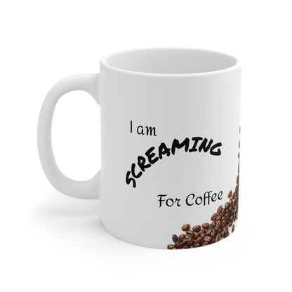 Ik schreeuw om koffie mok | Koffieboonontwerp