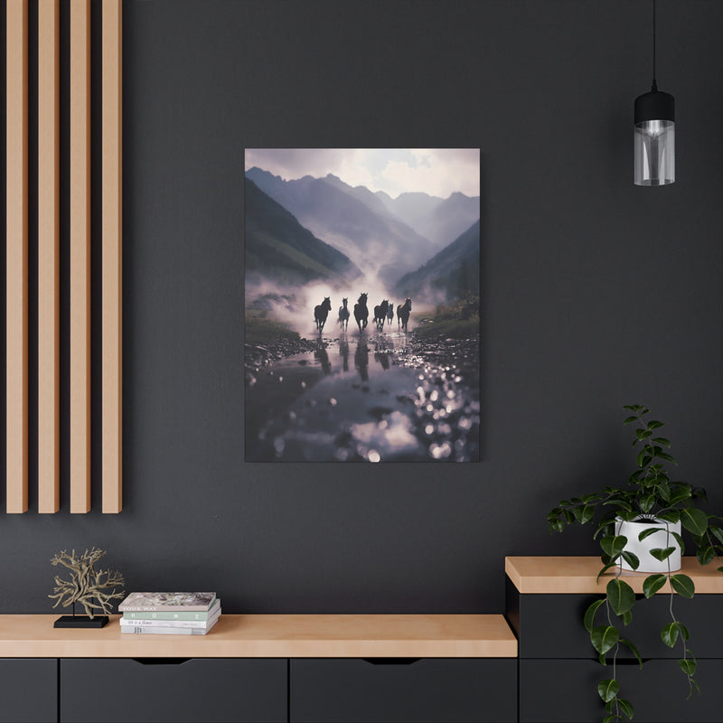 Muted tone 30″ x 40″ | 76.20 cm x 101.60 cm landscape canvas print with a 1.25″ | 3.18 cm modern stretched presentation.