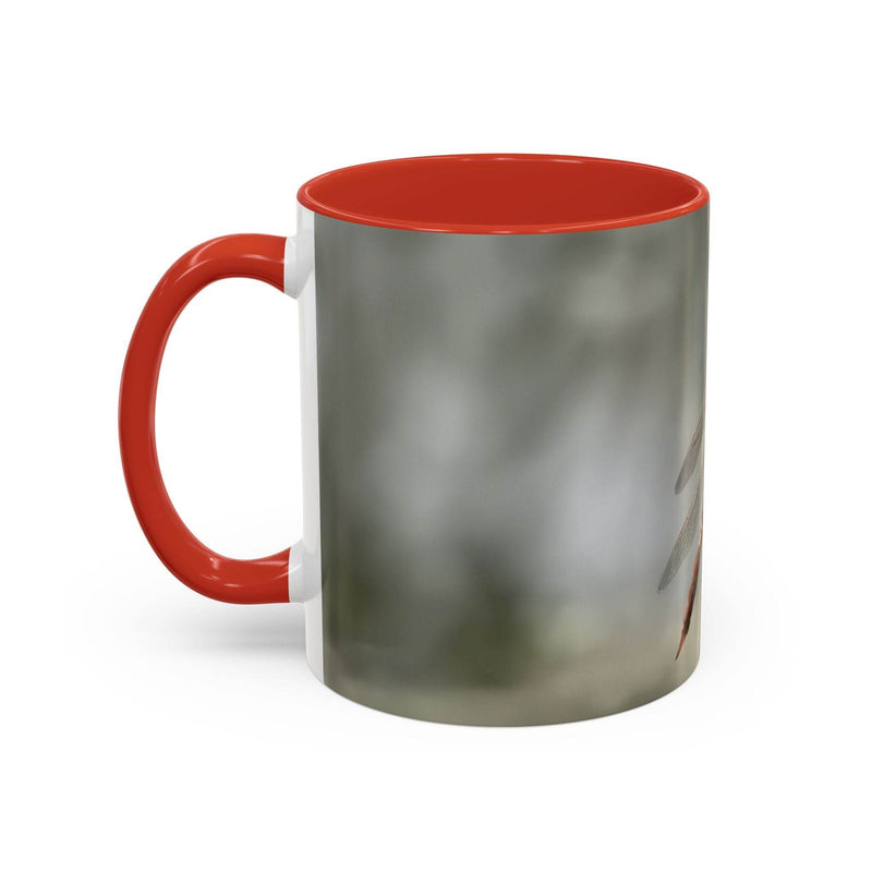 Mug - Pretty Dragonfly Design, White Ceramic