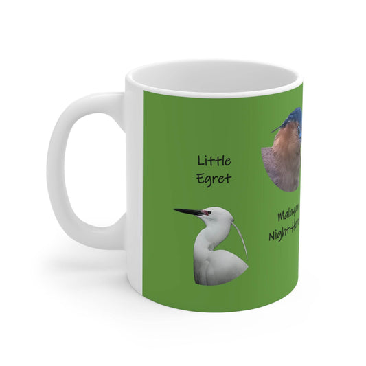 Mug - Heron Mug with Four Species of Herons Found in Taiwan - A Pretty Print