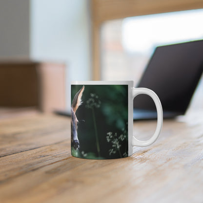 Nature-Inspired Deer Ceramic Mug - 11oz