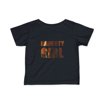 infant tee cute girl naughty girl animal lover gift infant tee In