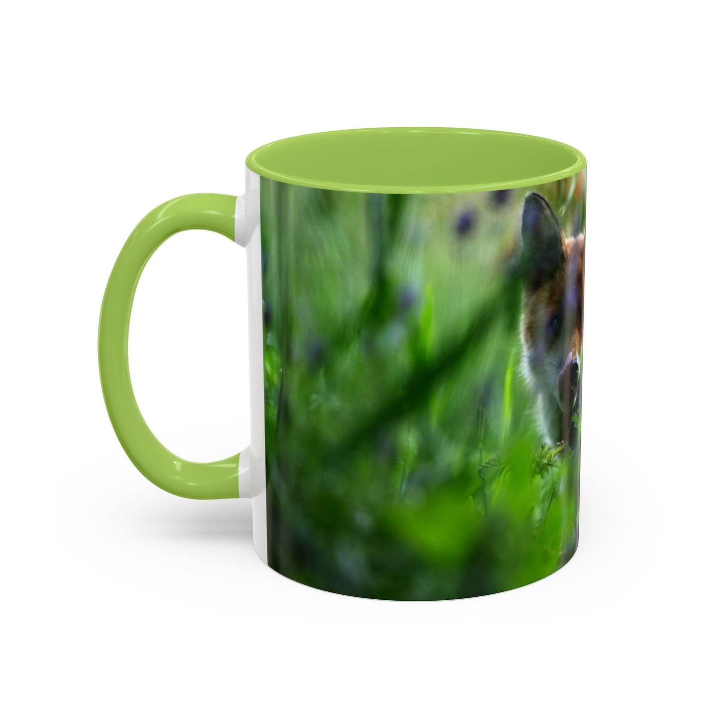 Fox-Inspired Accent Coffee Mug, Nature Lover Gift, Animal Mug, Wildlife Decor,