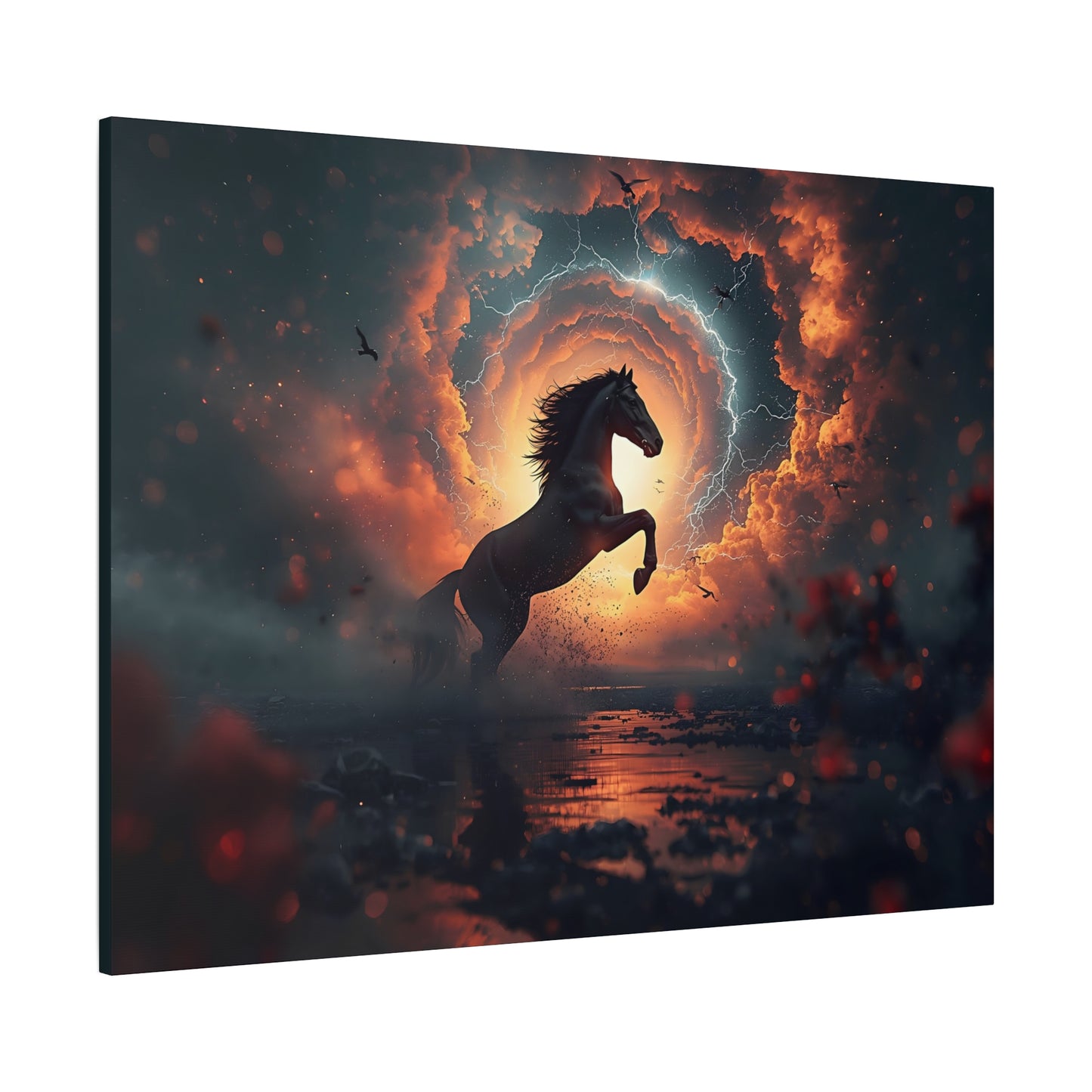 Mystic Stallion Canvas Wall Art - Horse Sunset Fantasy